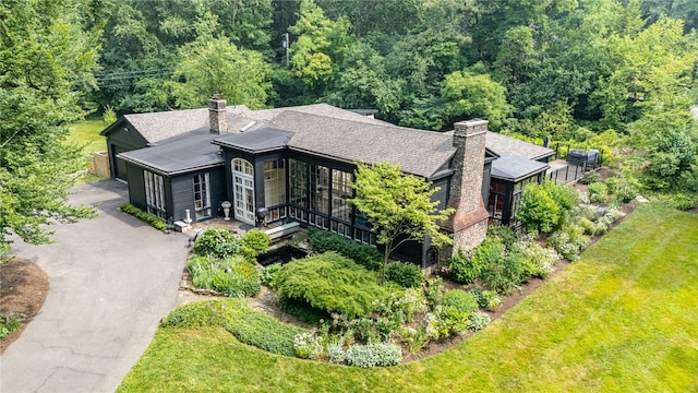 3399 Elmwood Ave, Brighton, NY 14610 - aerial view of property and surrounding area with a forest