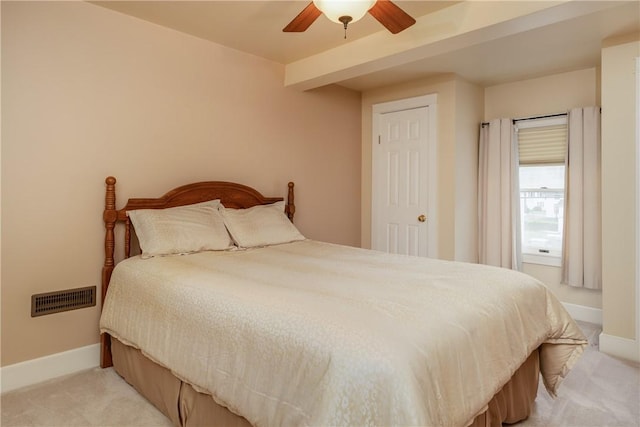 121 Reynolds Ave, Corning City, NY 14830 - bedroom with light carpet and a ceiling fan