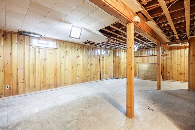 360 San Gabriel Dr, Rochester, NY 14610 - below grade area featuring wood walls
