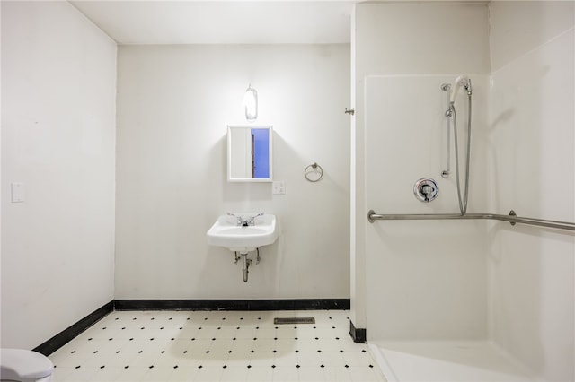 360 San Gabriel Dr, Rochester, NY 14610 - bathroom featuring tile patterned floors and a shower