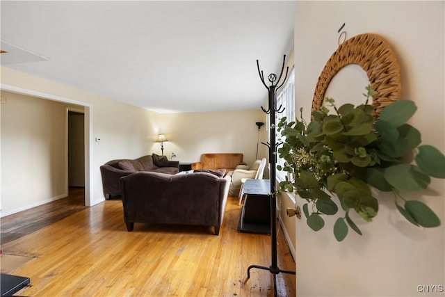 1018-20 Ackerman Ave, Syracuse, NY 13210 - living area featuring light wood-type flooring and baseboards