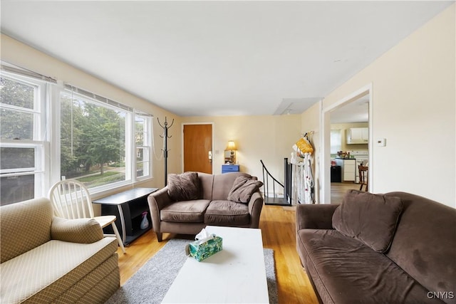 1018-20 Ackerman Ave, Syracuse, NY 13210 - living area with light wood-style floors