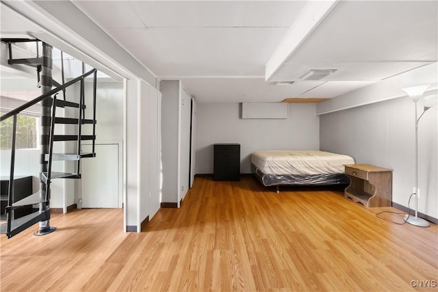 1018-20 Ackerman Ave, Syracuse, NY 13210 - bedroom with light wood-style floors and baseboards
