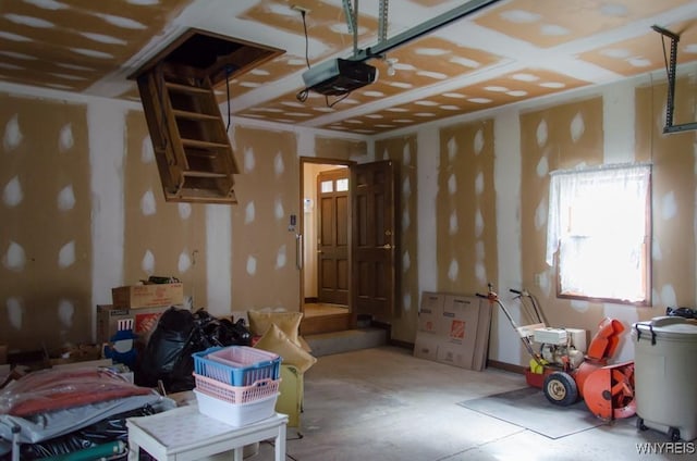 573 Locust St, North Tonawanda, NY 14120 - garage featuring a garage door opener