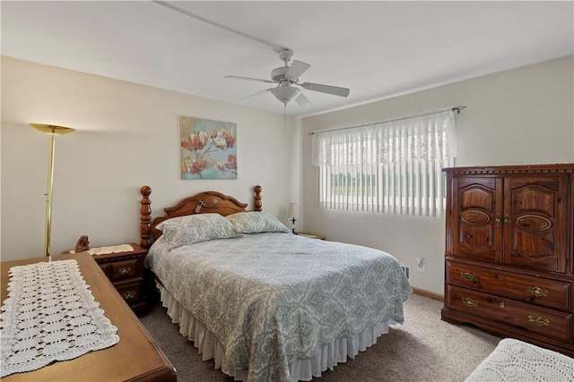 111 Crimson Bramble Rd, Henrietta, NY 14623 - bedroom with light carpet and a ceiling fan