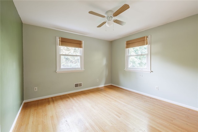 1225 Majestic Way, Webster, NY 14580 - spare room with healthy amount of natural light, light wood-style flooring, and a ceiling fan