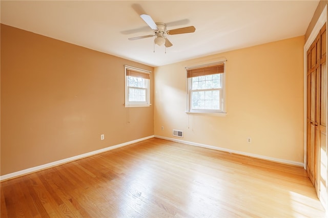 1225 Majestic Way, Webster, NY 14580 - unfurnished room with light wood-type flooring and ceiling fan