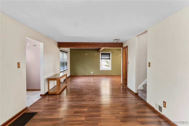235 Wagner Ave, Cheektowaga, NY 14212 - unfurnished room featuring plenty of natural light, stairs, and wood finished floors