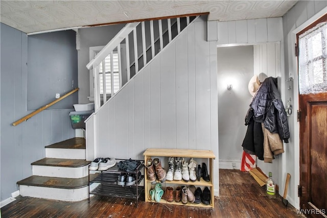 49 Massachusetts Ave, Buffalo, NY 14213 - staircase featuring wood-type flooring