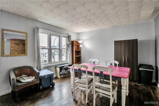 49 Massachusetts Ave, Buffalo, NY 14213 - dining area with dark wood finished floors and an ornate ceiling