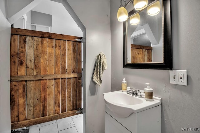 49 Massachusetts Ave, Buffalo, NY 14213 - bathroom featuring vanity and marble finish floors