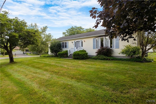 42 Park Ter, Sherrill, NY 13461 - ranch-style house featuring a front yard