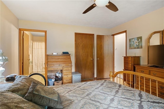 42 Park Ter, Sherrill, NY 13461 - bedroom featuring ceiling fan