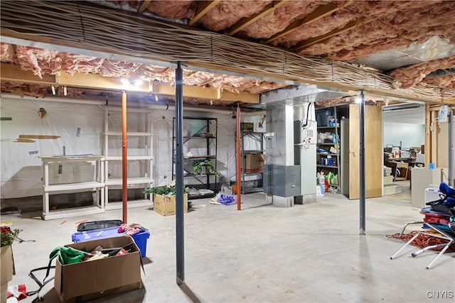 42 Park Ter, Sherrill, NY 13461 - unfinished below grade area with heating unit