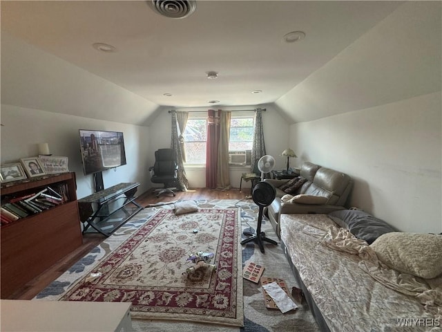 38 Langmeyer Ave, Buffalo, NY 14215 - living area featuring vaulted ceiling and wood finished floors