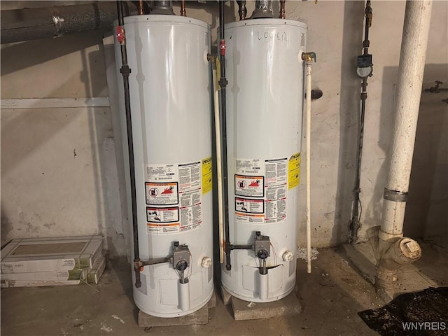38 Langmeyer Ave, Buffalo, NY 14215 - utility room with gas water heater