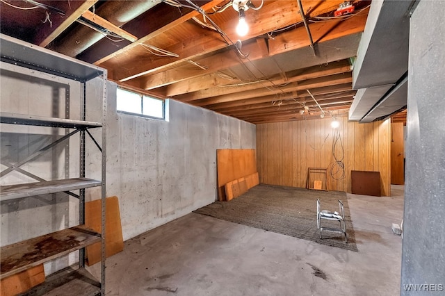 85 Pacific Ave, Lackawanna, NY 14218 - basement with wood walls