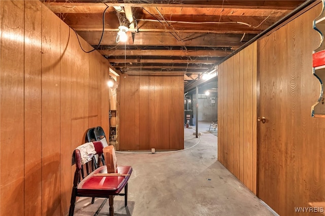 85 Pacific Ave, Lackawanna, NY 14218 - unfinished basement with wood walls