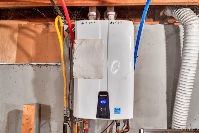 85 Pacific Ave, Lackawanna, NY 14218 - utility room with tankless water heater
