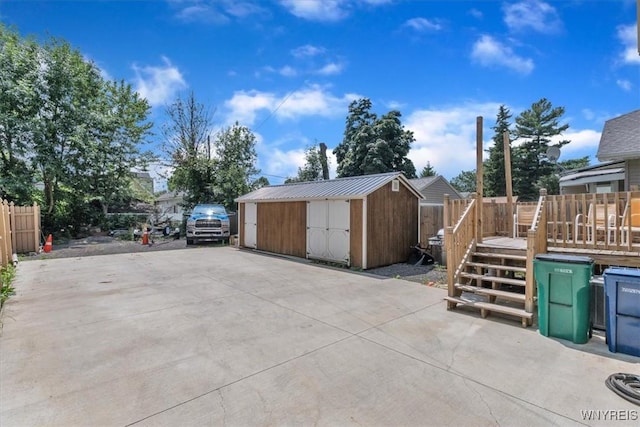 67 Amber St, Buffalo, NY 14220 - garage with a storage shed and driveway