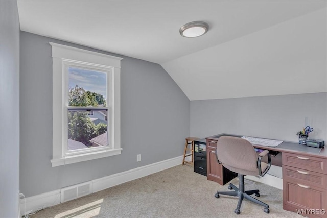 67 Amber St, Buffalo, NY 14220 - office area with vaulted ceiling and light carpet