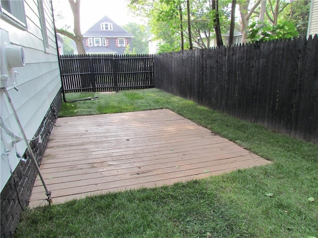 176 Selye Ter, Rochester, NY 14613 - wooden terrace featuring a fenced backyard