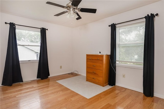 15 Dogwood Ln, Erwin, NY 14870 - spare room featuring light wood-type flooring and a ceiling fan