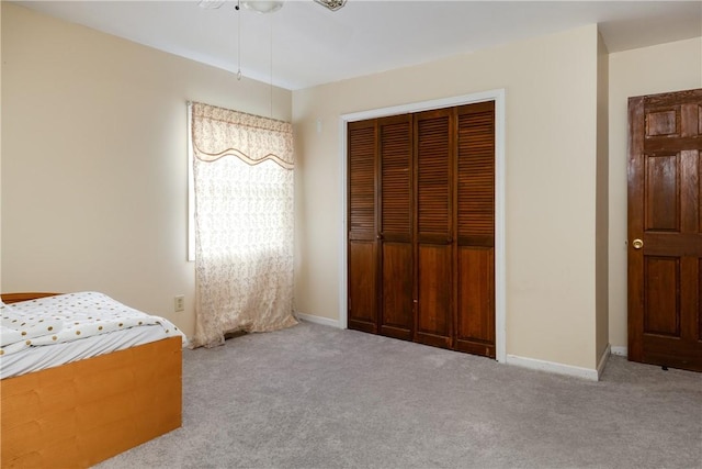 15 Dogwood Ln, Erwin, NY 14870 - bedroom featuring carpet, a closet, and ceiling fan