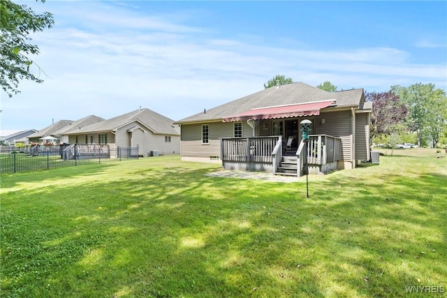 6 Fair Woods Dr, Amherst, NY 14221 - rear view of property with a wooden deck