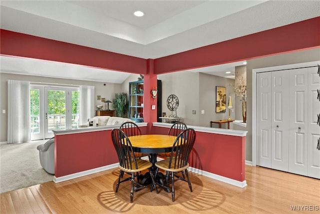 6 Fair Woods Dr, Amherst, NY 14221 - dining area with light wood-style flooring and recessed lighting