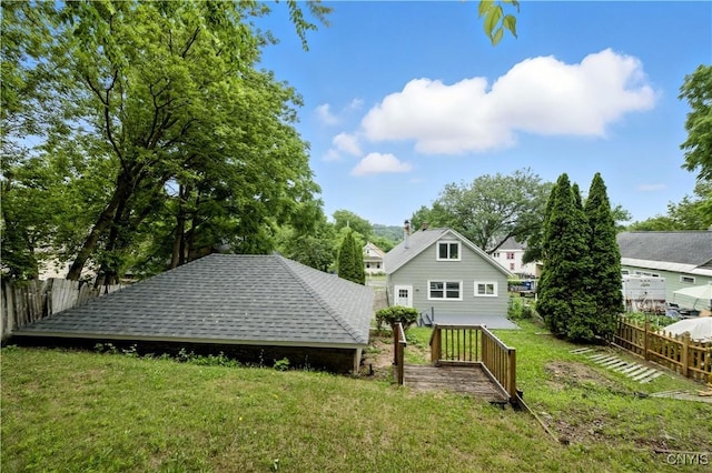 215 Vann St, Syracuse, NY 13206 - back of property with roof with shingles