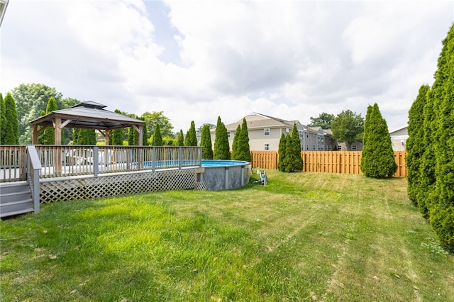 20 Parr Cir, Irondequoit, NY 14617 - view of yard featuring a gazebo and a deck