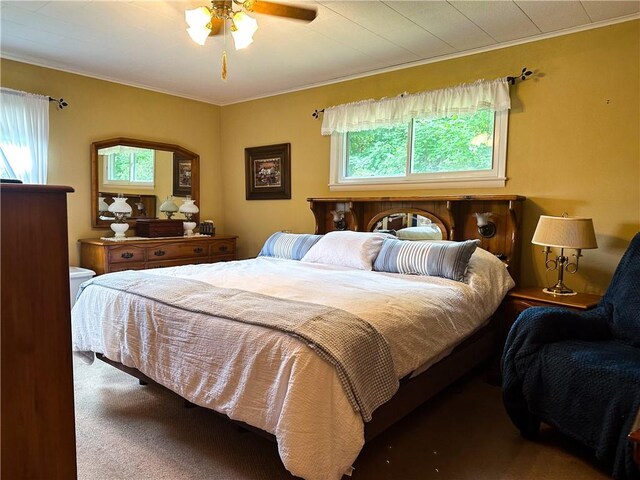 3265 Reading Rd, Reading, NY 14891 - carpeted bedroom featuring crown molding