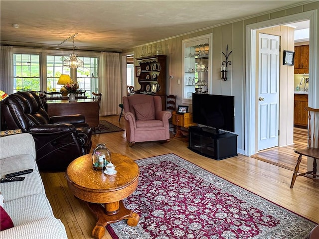 3265 Reading Rd, Reading, NY 14891 - living room with crown molding and wood finished floors