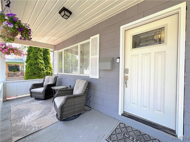 42 Argus St, Buffalo, NY 14207 - property entrance with a porch