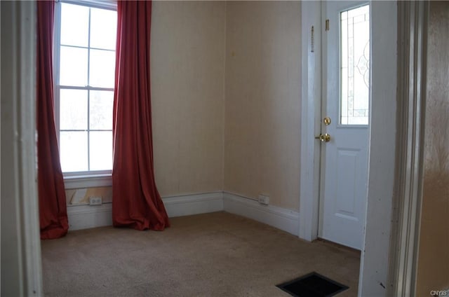 view of carpeted empty room