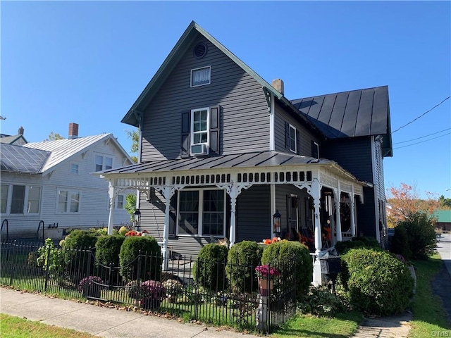 exterior space with a porch