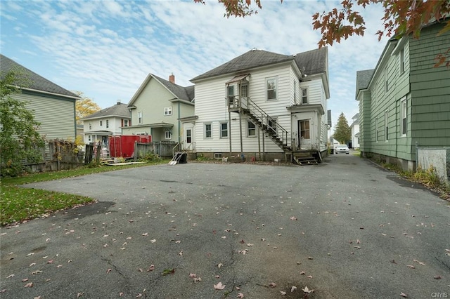 view of back of property