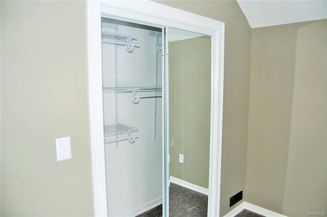 view of closet