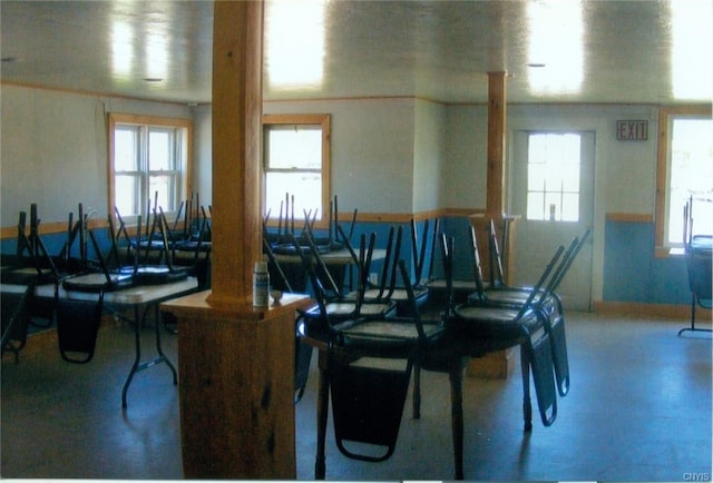 view of dining area