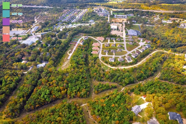 birds eye view of property