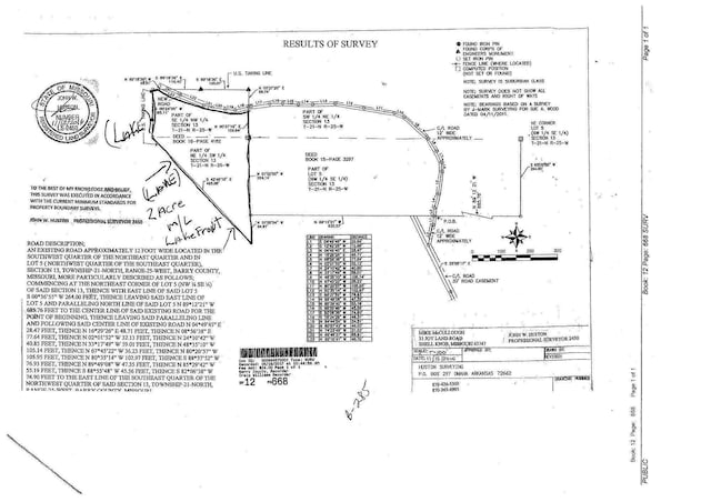 27512 Old Pace Ln, Shell Knob MO, 65747 land for sale