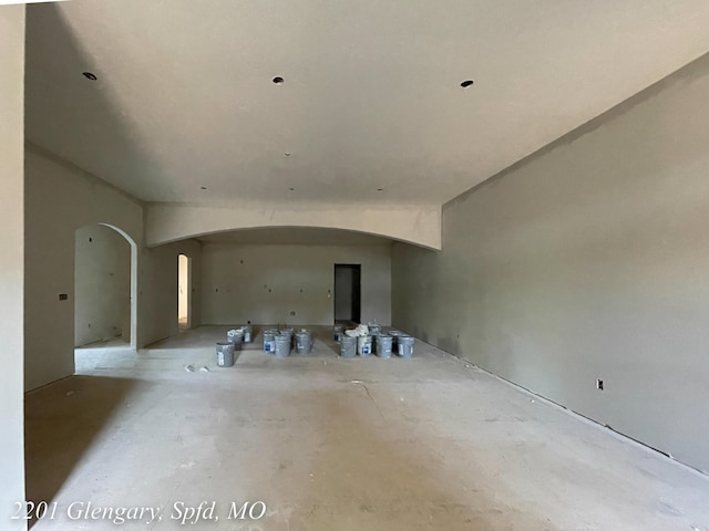 interior space with arched walkways