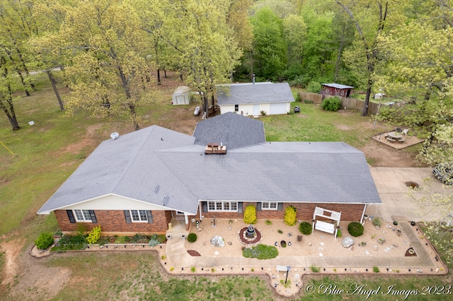 birds eye view of property