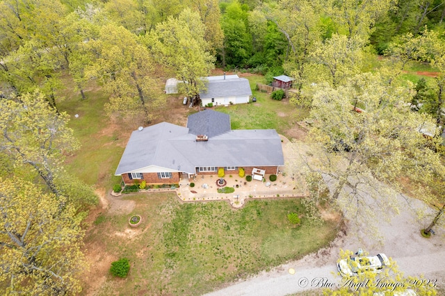 4565 State Route Cc, West Plains, MO 65775 - bird's eye view featuring a wooded view