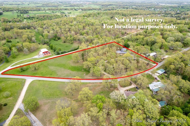 4565 State Route Cc, West Plains, MO 65775 - birds eye view of property with a wooded view