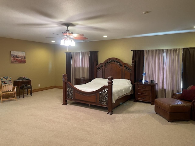 1179 County Road 1050, Willow Springs, MO 65793 - carpeted bedroom featuring recessed lighting and ceiling fan