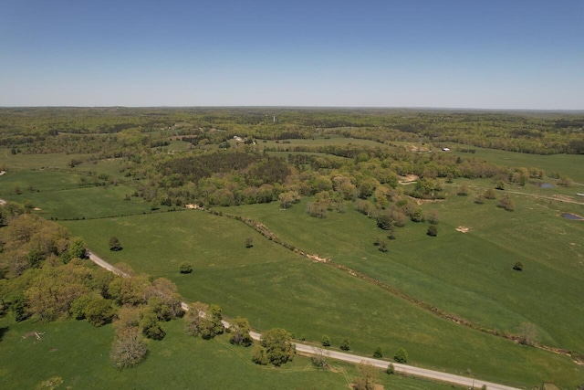 drone / aerial view featuring a rural view