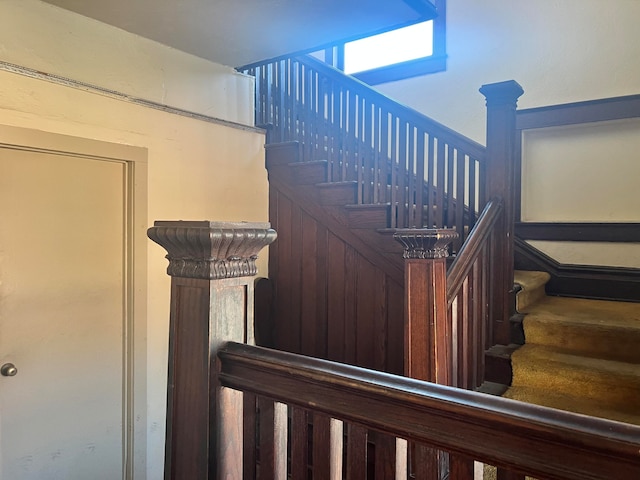 view of stairs