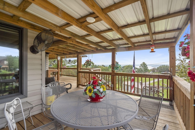 view of wooden terrace